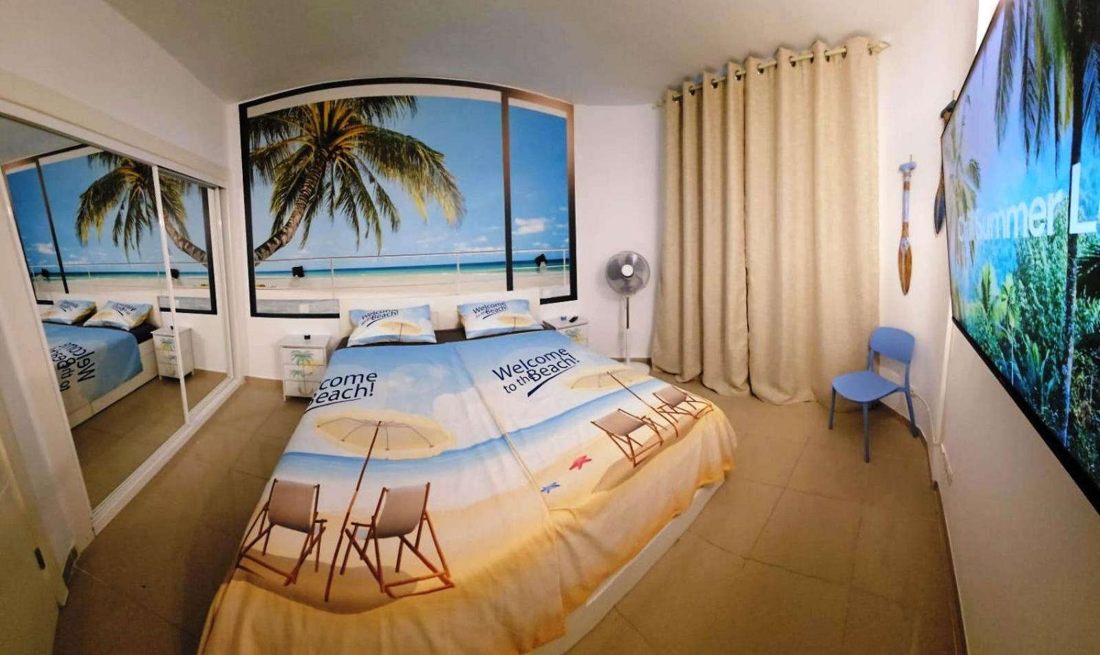 Blue Bay Paradise - Beach Front Apartment With Sea View Playa Paraiso  Luaran gambar